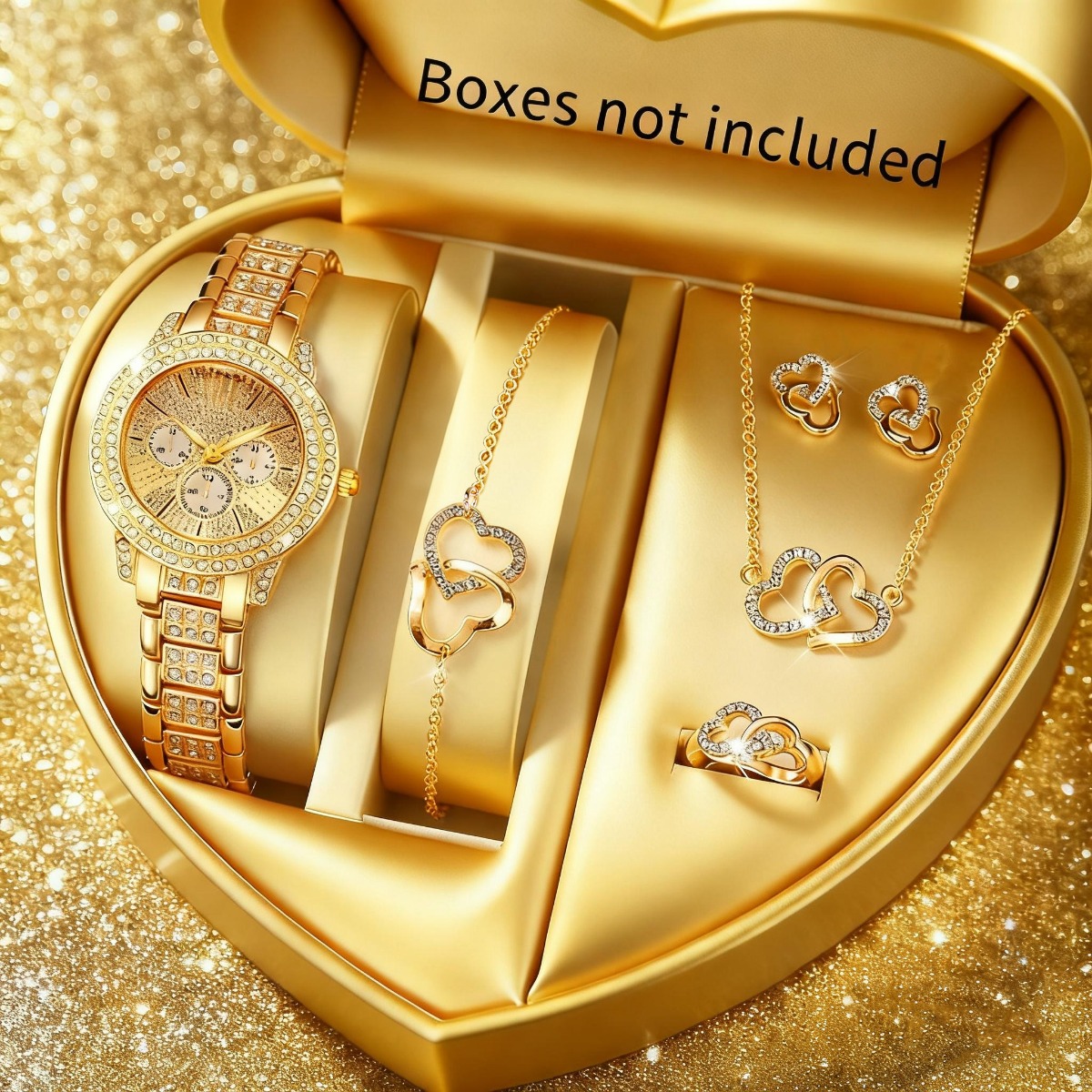 Jewelry Watches For Kids - 6PCS Set Perhiasan Jam Tangan Wanita