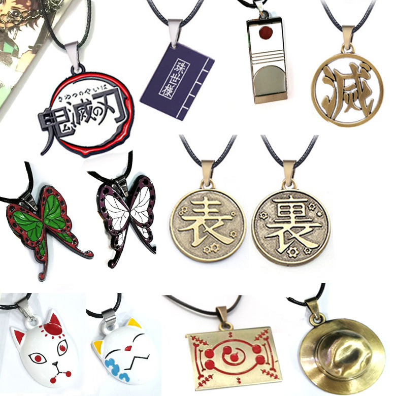 Butterfly Pendant Necklace - Kalung Liontin Anime Demon Slayer Kimetsu