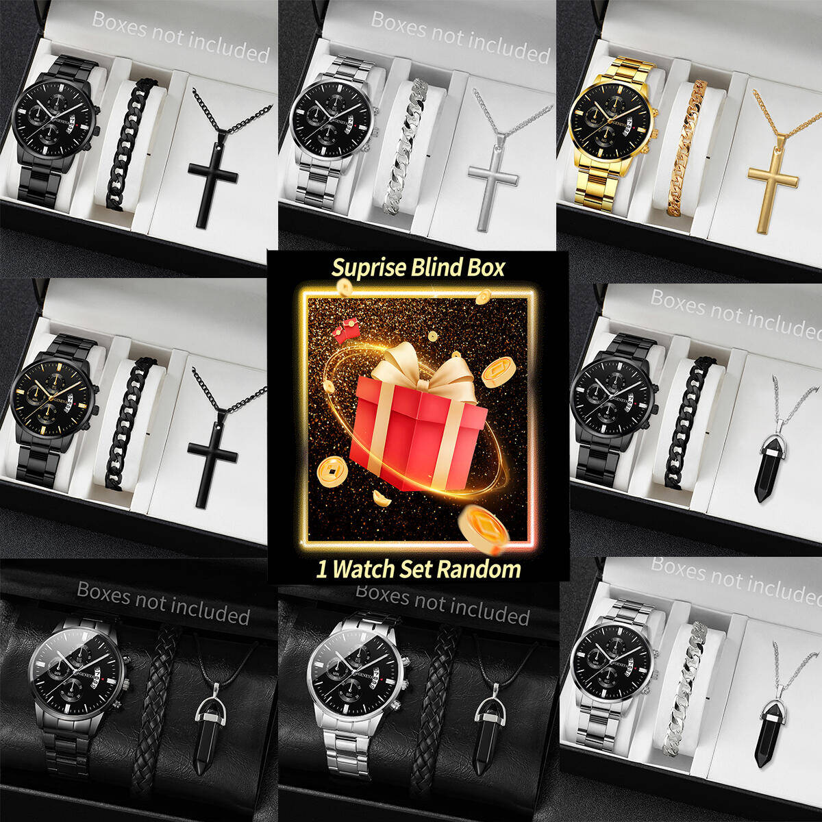 Jewelry Box With Watches - Jam Tangan Misteri Kejutan Kotak Buta-3