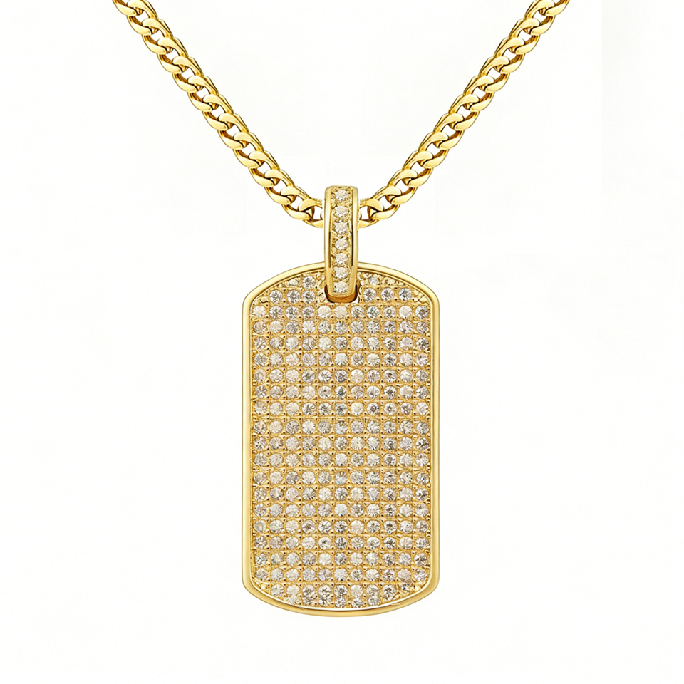 Mens Dog Tag Necklace - VANAXIN Membuka Fashion Liontin Necklecs untuk