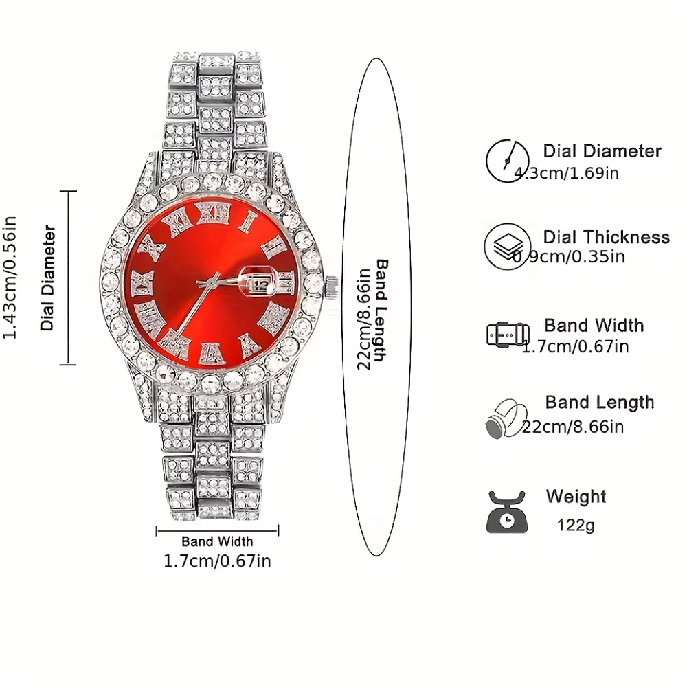 Warna Perak rantai Kuba jam ta - Jewelry Watches For Kids ulasan dan harga