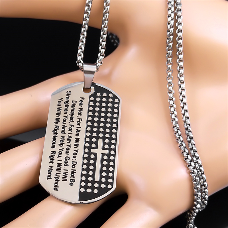 Takut Bukan Karena Aku Bersama - Mens Dog Tag Necklace ulasan dan harga