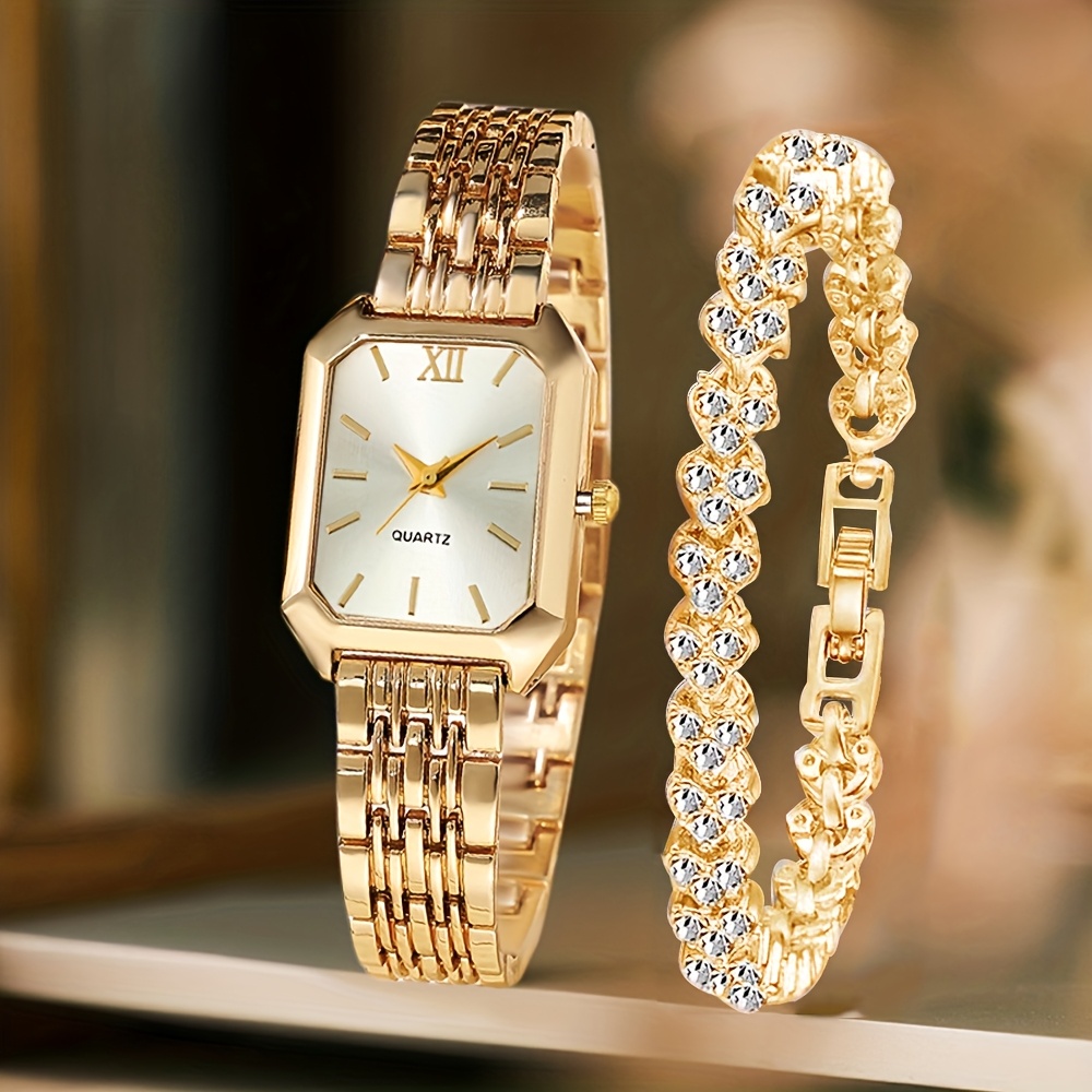 2 Buah Jam Tangan Kuarsa Wanit - Jewelry Watches Women ulasan dan harga
