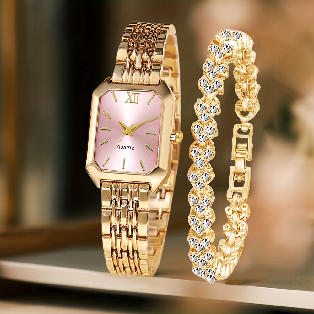 2 Buah Jam Tangan Kuarsa Wanit - Jewelry Watches Women ulasan dan harga