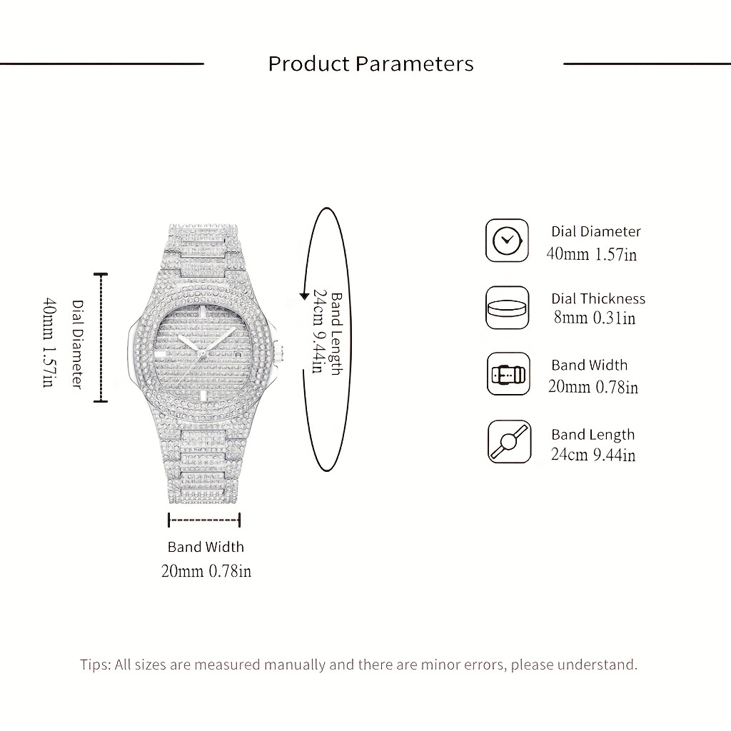 Jam tangan kuarsa untuk pria,  - Jewelry Diamond Watches ulasan dan harga