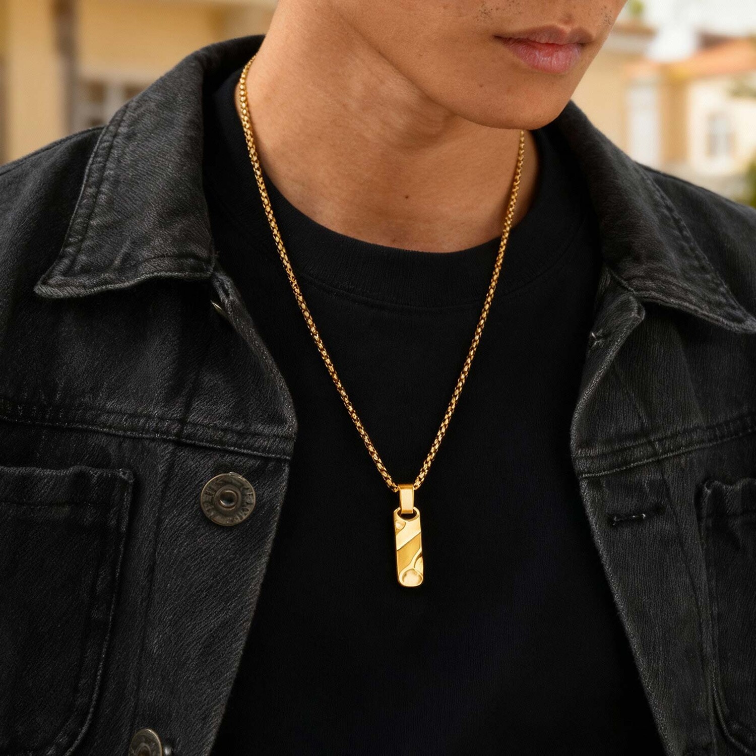 Kalung Liontin Dogtag Kecil un - Mens Dog Tag Necklace ulasan dan harga
