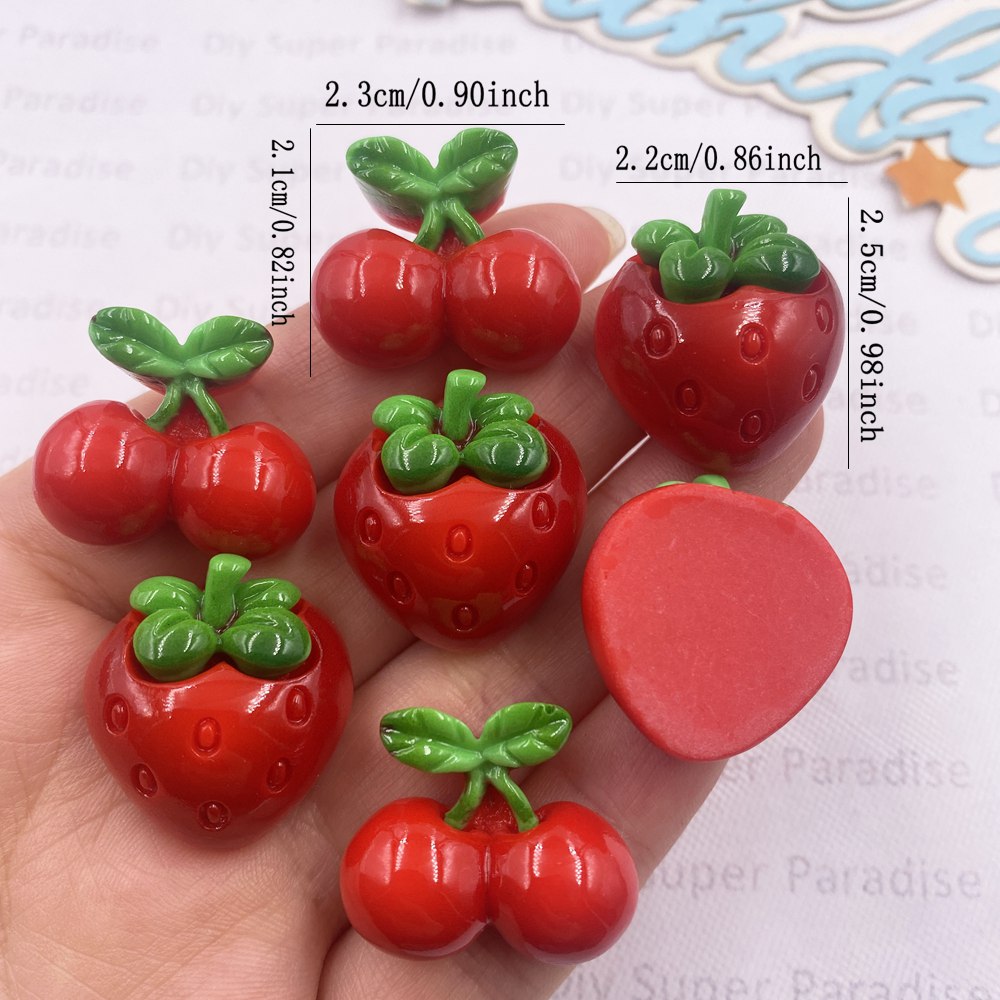 8PCS Resin Kawaii Warna-warni  - Paradise Jewelry & Watches Llc Miami Photos ulasan dan harga