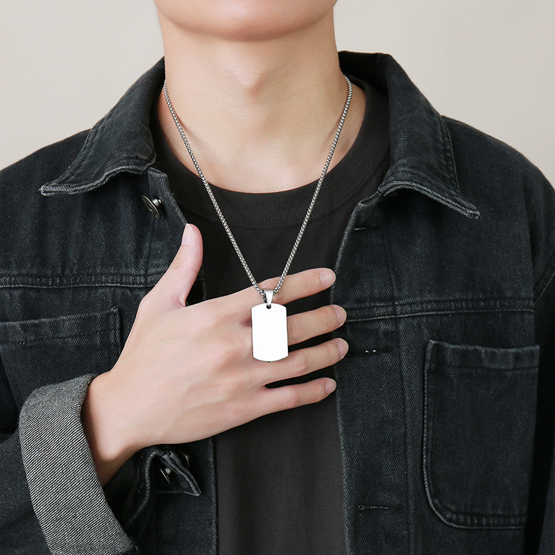 Vnox Kalung Liontin Kontainer  - Mens Dog Tag Necklace ulasan dan harga